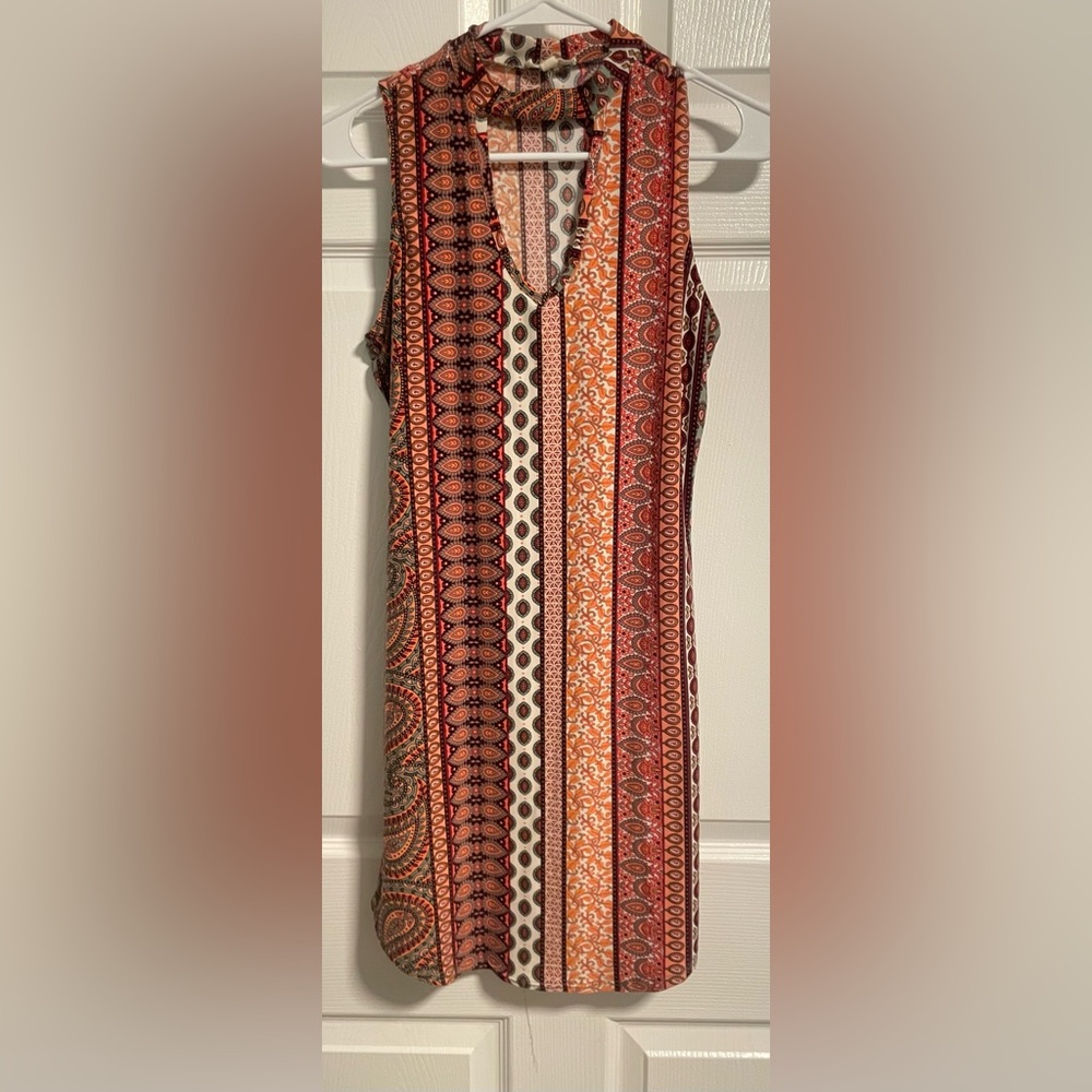 Ultra Flirt Multicolor Patterned Dress
